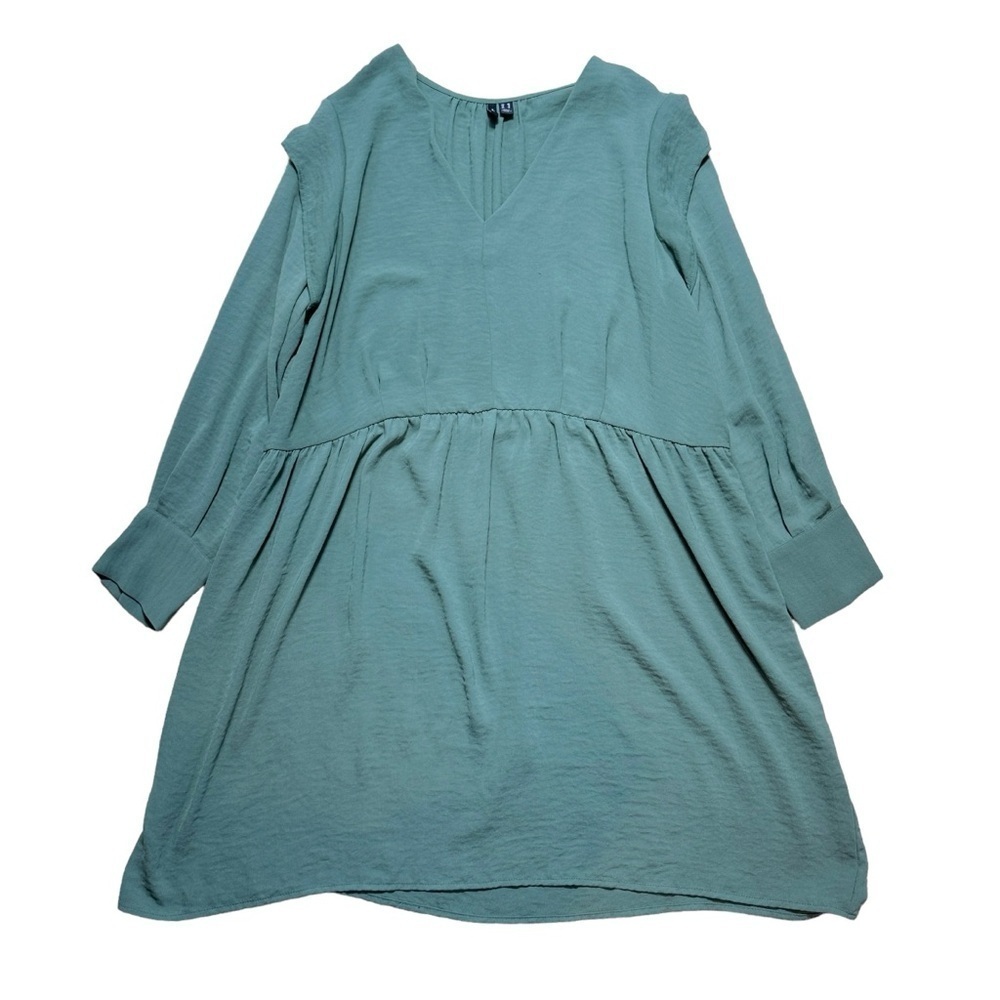 Vero Moda Sage Green Long Sleeve Mini Dress US 14